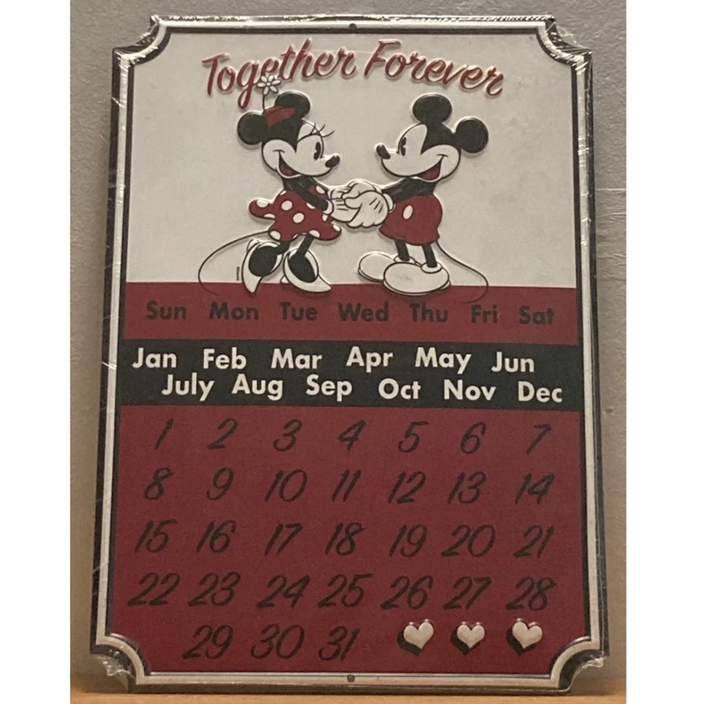 Disney’s "Together Forever" Mickey & Minnie Mouse Calendar New Sealed